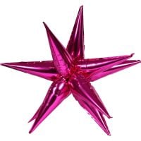 Magic Starburst 26" Fuchsia Balloon