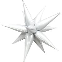 Magic Starburst 26" White Balloon