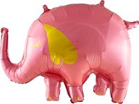 26" Elephant Baby Pink Balloon