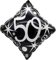 18" 50 Elegant Sparkles and Swirls Balloon Airise