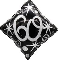 18" 60 Elegant Sparkles and Swirls Balloon Airise