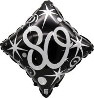 18" 80 Elegant Sparkles and Swirls Balloon Airise