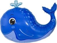 24" Happy Blue Whale Balloon