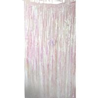 6.5ft x 3.25ft Fringe Curtain - Iridescent