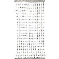6.5ft x 3.25ft Star Curtain - Silver