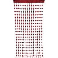 6.5ft x 3.25ft Star Curtain - Red