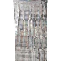 6.5ft x 3.25ft Square Curtain - Silver