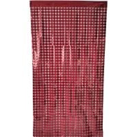 6.5ft x 3.25ft Square Curtain - Red