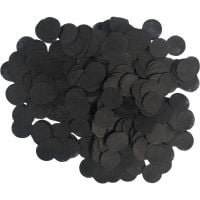 Confetti 200 g - 1cm Paper Black