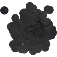 Confetti 20 g - 2.5cm Paper Black