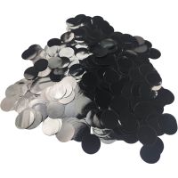 Confetti 20 g - 1.5cm Metallic Black