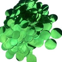 Confetti 200 g - 2.5cm Metallic Green