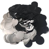 Confetti 20 g - 2.5cm Metallic Black
