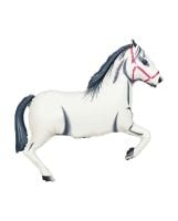 37" White Horse Balloon