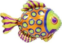 27" Fish with Green Spots Balloon
