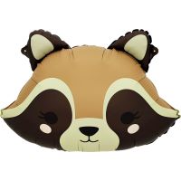22" Racoon Face Balloon