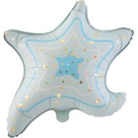 19" Blue Starfish Balloon