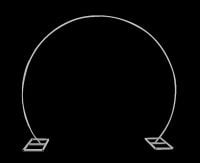 9 ft Balloon Hoop Metal Frame White