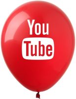 11" Youtube Standard Red (50pcs) Balloons