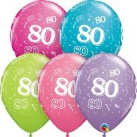 11" 80-A-Round Trendy Assortment (50pcs) Balloons