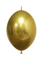05" Chrome Gold Linking (50pcs) Celetex Balloons