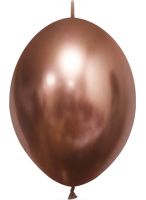 10" Chrome Rose Gold Linking (50pcs) Celetex Balloons