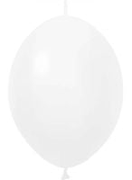12" Standard White Linking (50pcs) Celetex Balloons