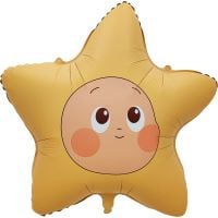 30" Smiling Star Face Balloon