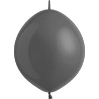 06" Fashion Jet Black Linking (100pcs) Everts Balloons