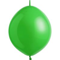06" Standard Festive Green Linking (100pcs) Everts Balloons