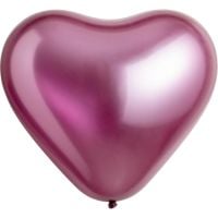 11" Satin Luxe Flamingo Heart (50pcs) Everts Balloons