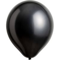 14" Pearl Jet Black (50pcs) Everts Balloons