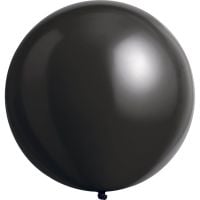 24" Fashion Jet Black (4pcs) Everts Balloons