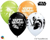 11" Star Wars B'day Assortment (25pcs) Balloons