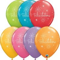 11" Felicitations Etoiles Assortment (50pcs) Balloons