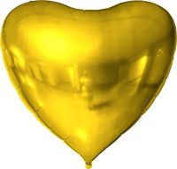 68" Gold Heart Balloon