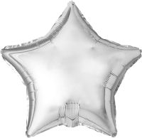68" Silver Star Balloon