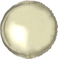 68" White Gold Circle Balloon