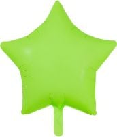 18" Neon Green Star (non-packaged) Balloon