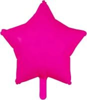 18" Neon Fuchsia Star (non-packaged) Balloon