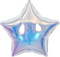 19" Mirror Iridescent Star Balloon