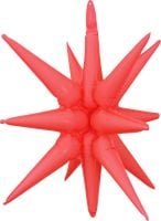 Magic Starburst 22" Neon Red Balloon