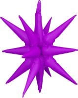 Magic Starburst 22" Neon Violet Balloon
