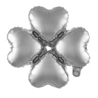 14" Clover Silver Balloon
