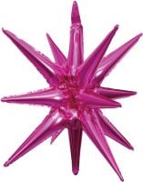 Magic Starburst 22" Fuchsia Balloon