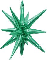 Magic Starburst 22" Green Balloon