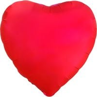 18" Matte Red Heart Balloon