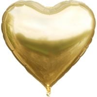 30" Metallic Gold Heart Balloon