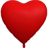30" Matte Red Heart Balloon