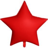 30" Matte Red Star Balloon